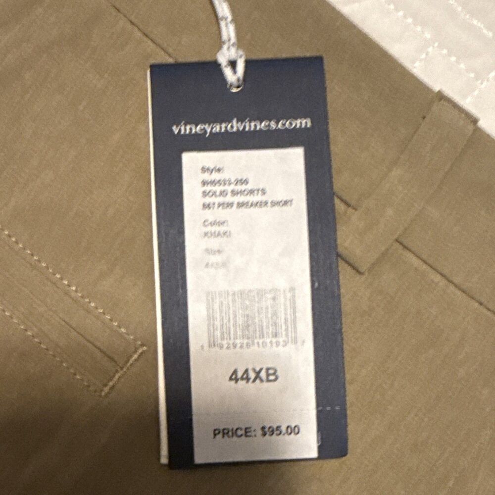 NWT Vineyard Vines Performance Breaker Shorts 44XB Khaki Tan 10" Inseam 44B - Picture 5 of 5